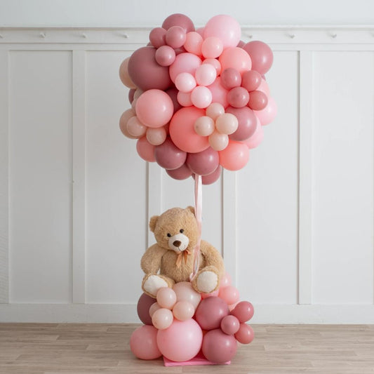 Pink Rose Gold Latex Hot Air Balloon (Toy Not Included)