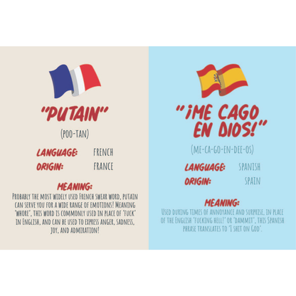 How To Swear in 96 Languages Gift Book - Novelty Gifts