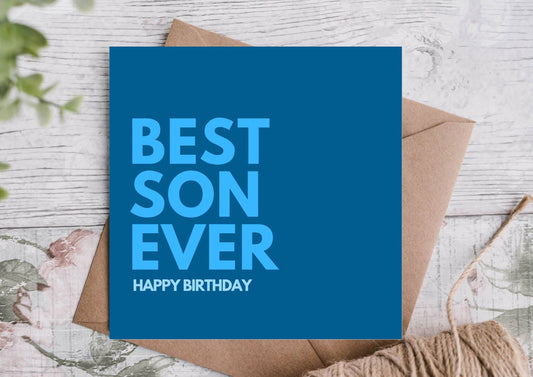 Son Birthday Card