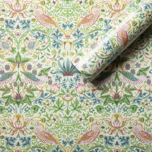 William Morris Strawberry Thief Spring Wrapping paper