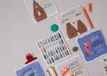 Cobalt Brother Beers Birthday Card