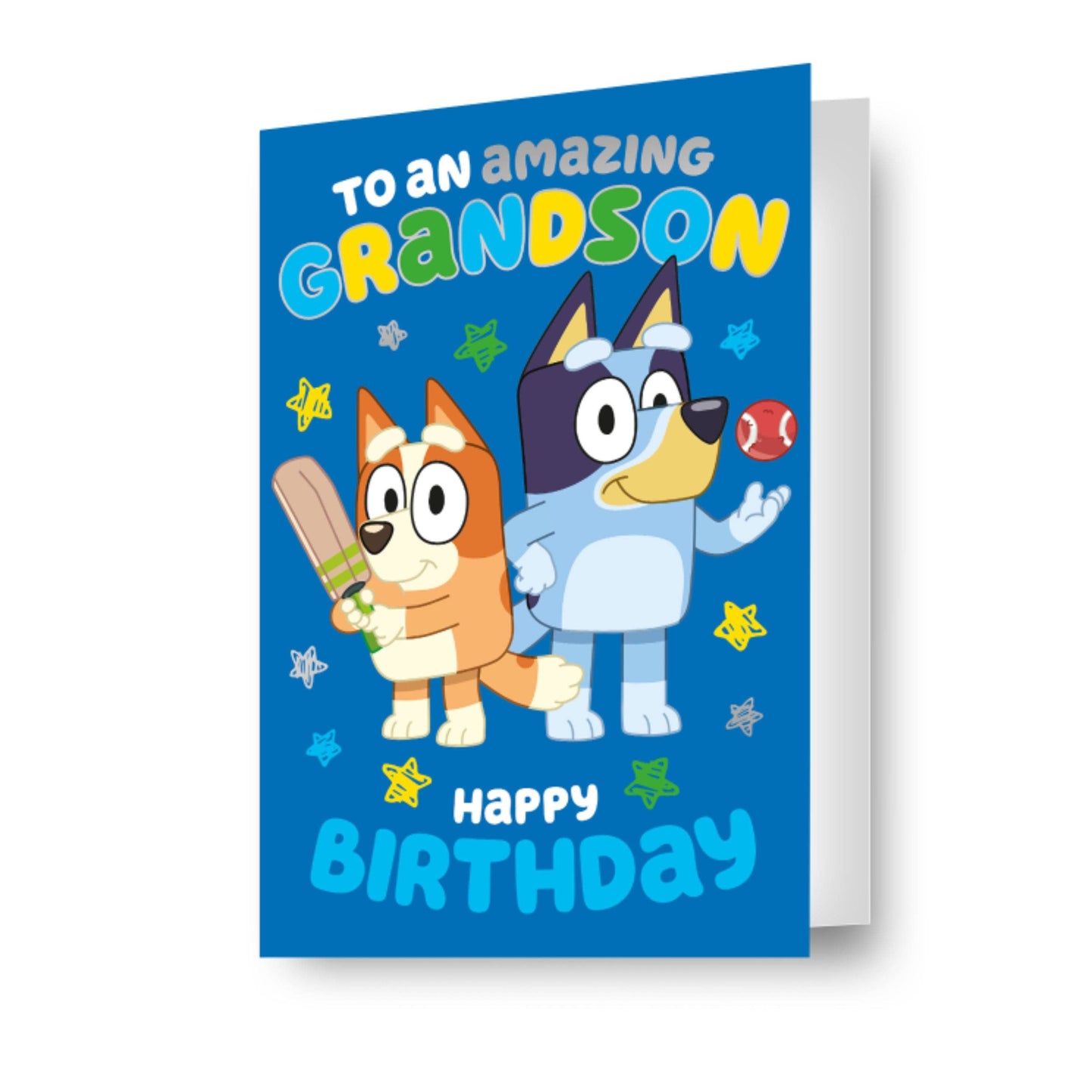 Bluey Grandson Birthday Card