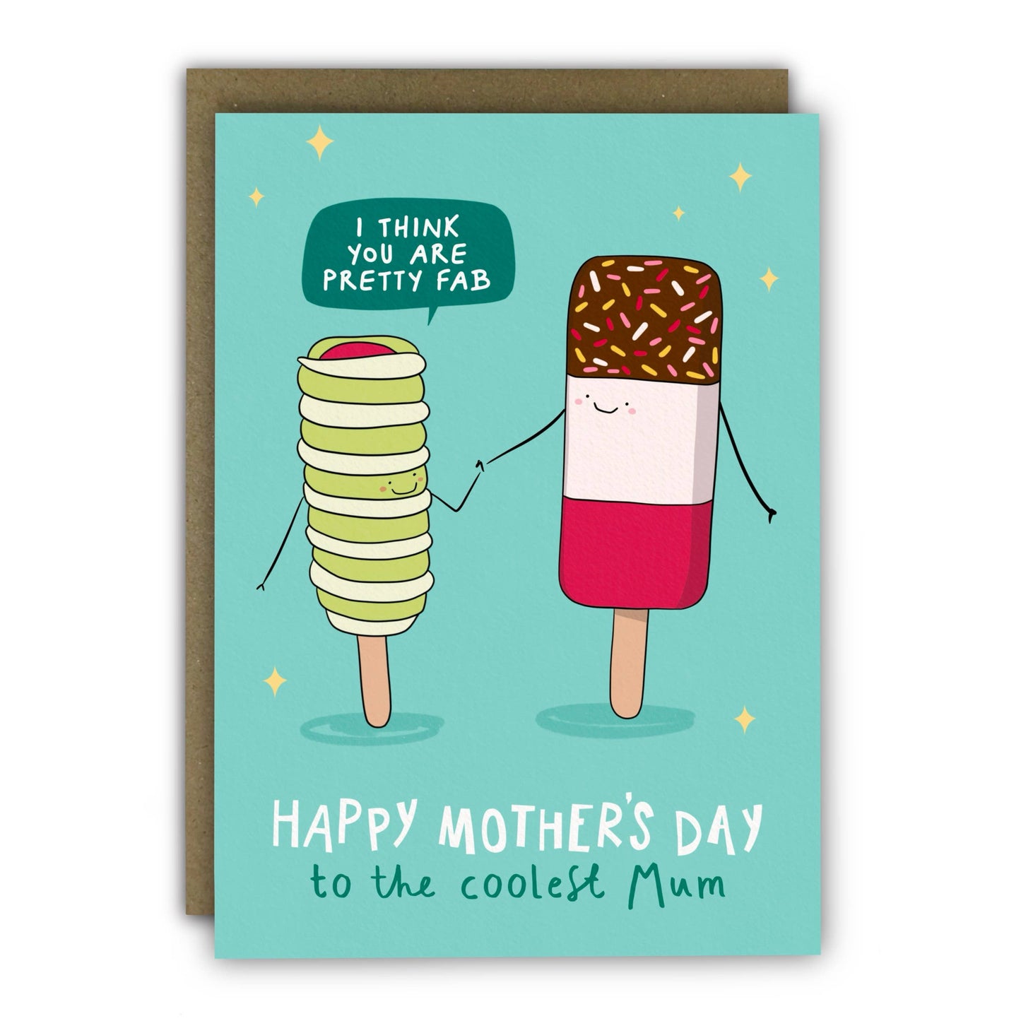 Funny Mother’s Day Card - A6 - Fab Mother Sweet Treat!