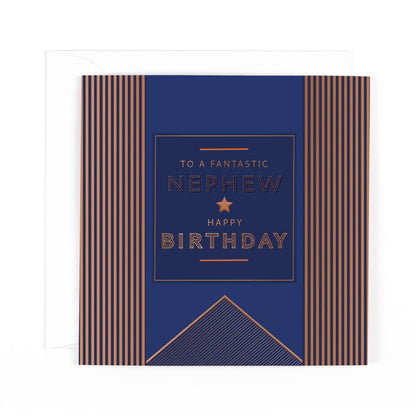 Pocket Square Nephew Birthday Card