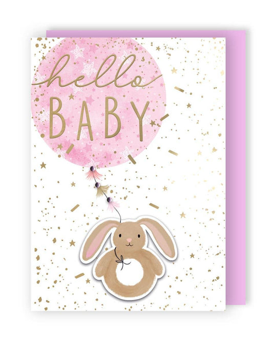 New Baby - Balloon & Bunny - Yours Truly - Second Nature