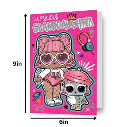 LOL Surprise 'Precious Granddaughter' Birthday Card