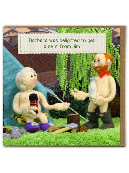 Funny Birthday Card - Semi From Jim by Nudinits