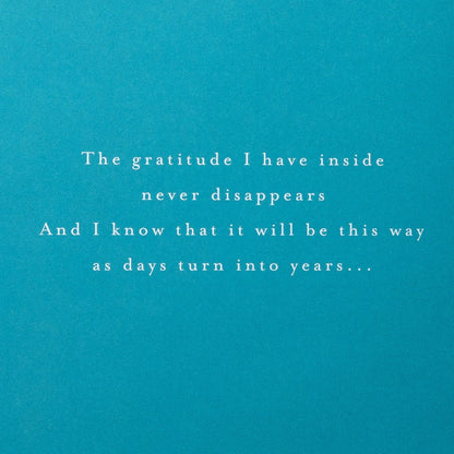 Anniversary Card for Wife with Floral Design and Verse