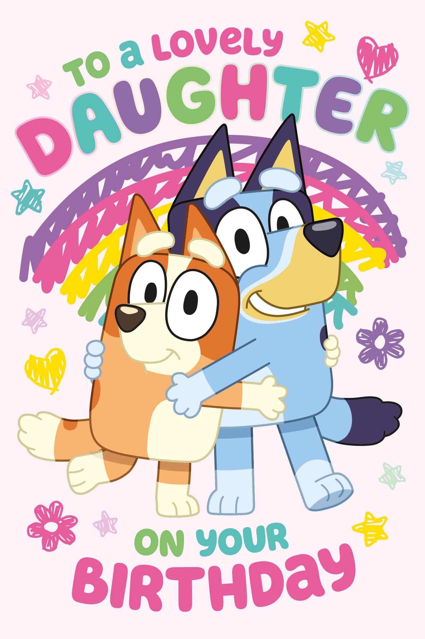 Bluey Daughter Birthday Card