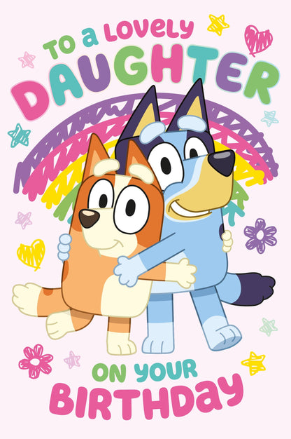 Bluey Daughter Birthday Card