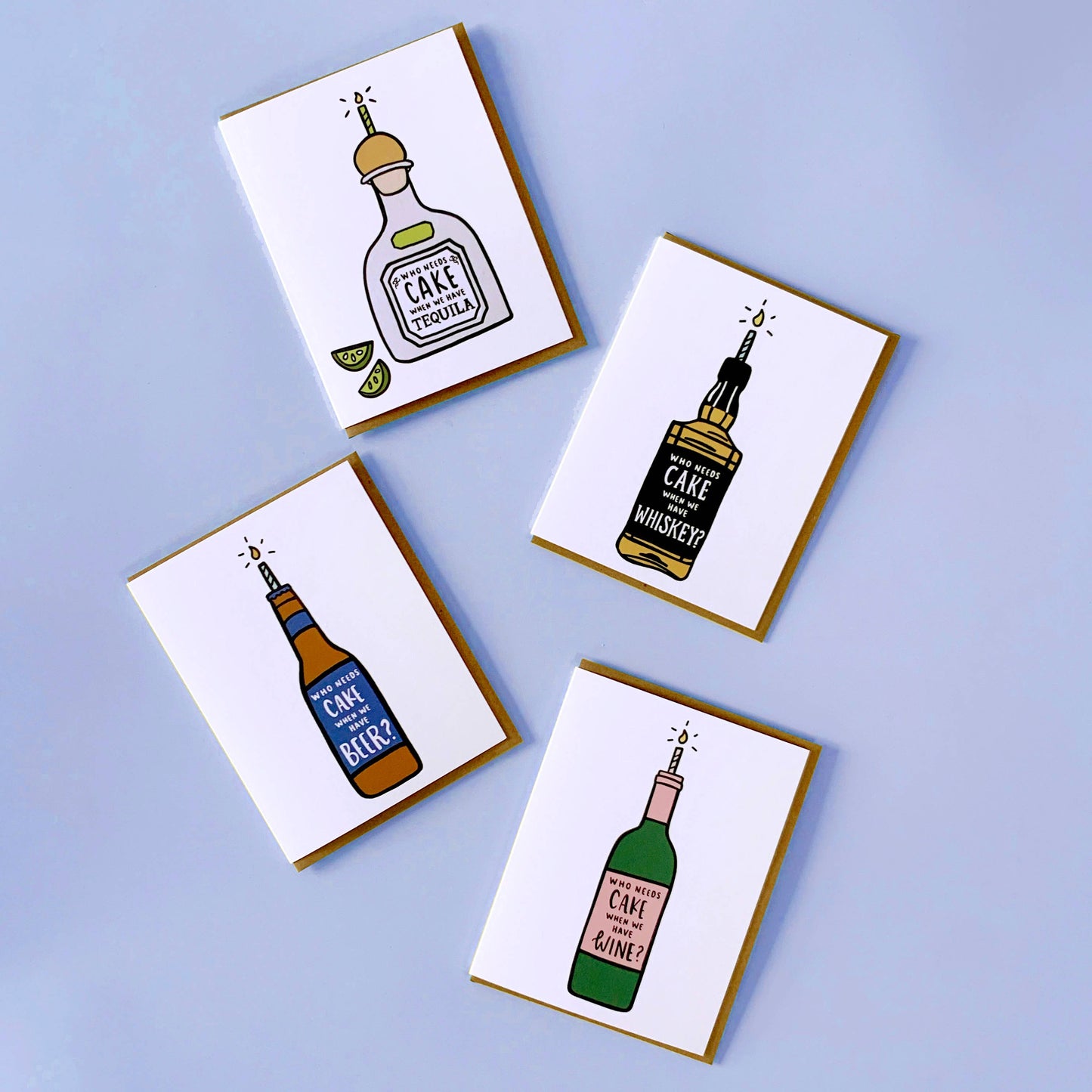 Cake Beer Birthday Greeting Card