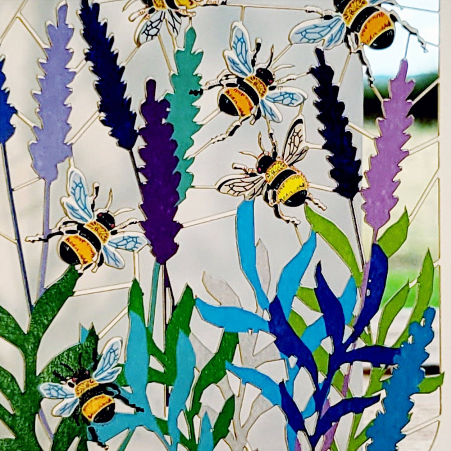 Age 40 Bee Design Birthday Card