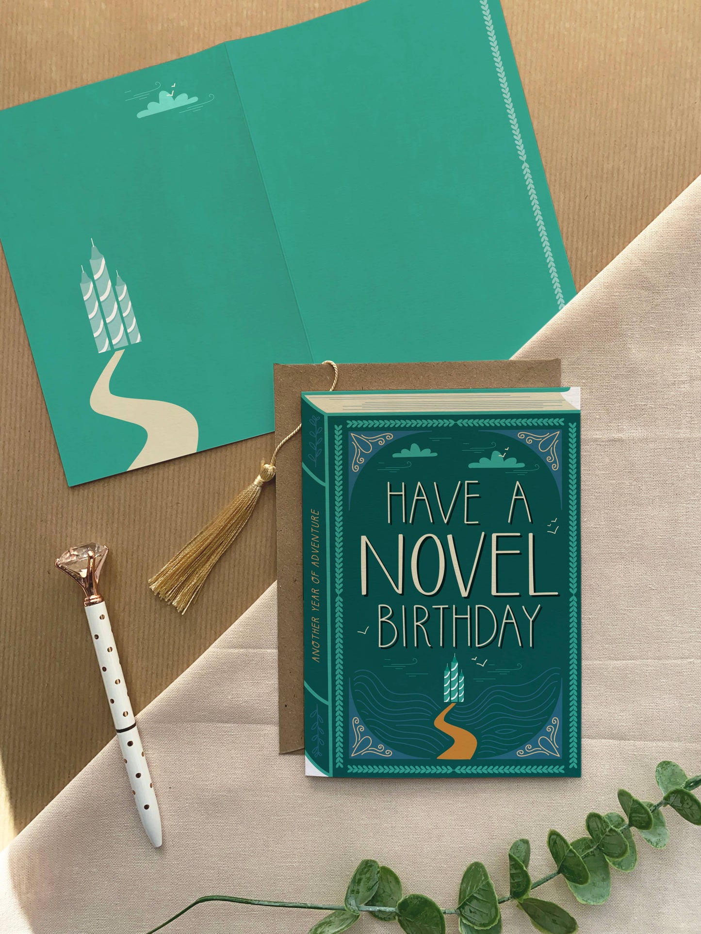 Novel Birthday – Luxury Book Birthday Card