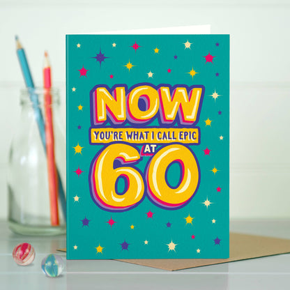 GA15 Funny epic 60th milestone birthday card