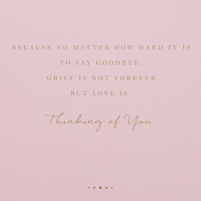 Sympathy Card with Traditional Floral Design and Verse