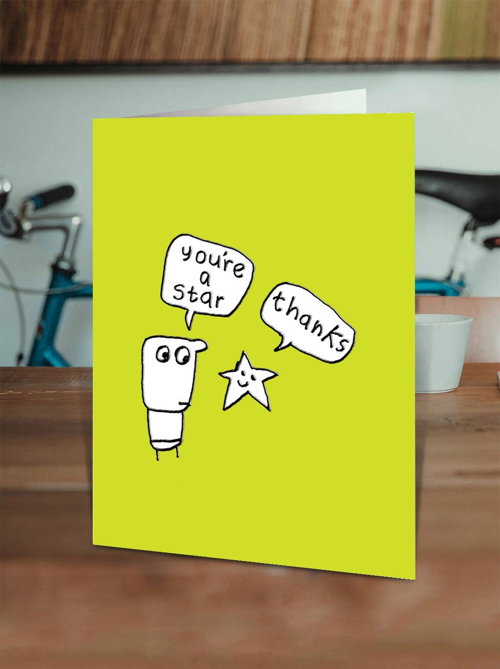 Funny Birthday Card - Embossed You're A Star Greetings Card