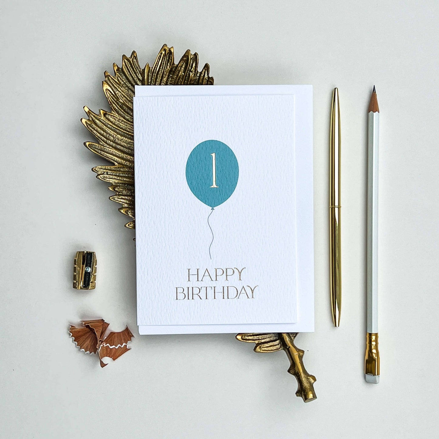 First Birthday Balloon Bunch Card