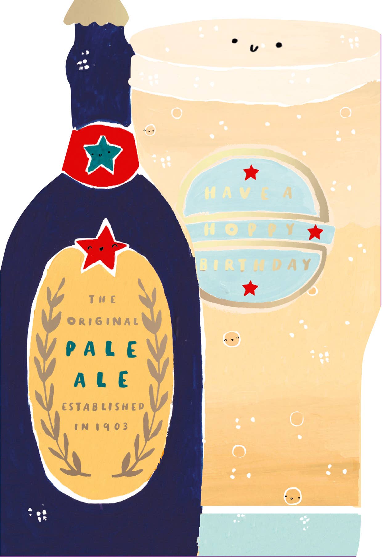 Mochi Open Birthday Beer Bottle And Pint Hoppy Birthday