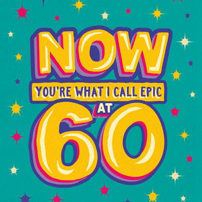 GA15 Funny epic 60th milestone birthday card