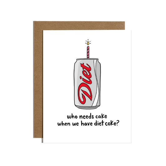Diet Coke Bday Greetings Card