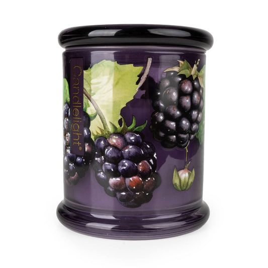 New Large Glass Lidded Jar Candle - Blackberry & Fig Tree