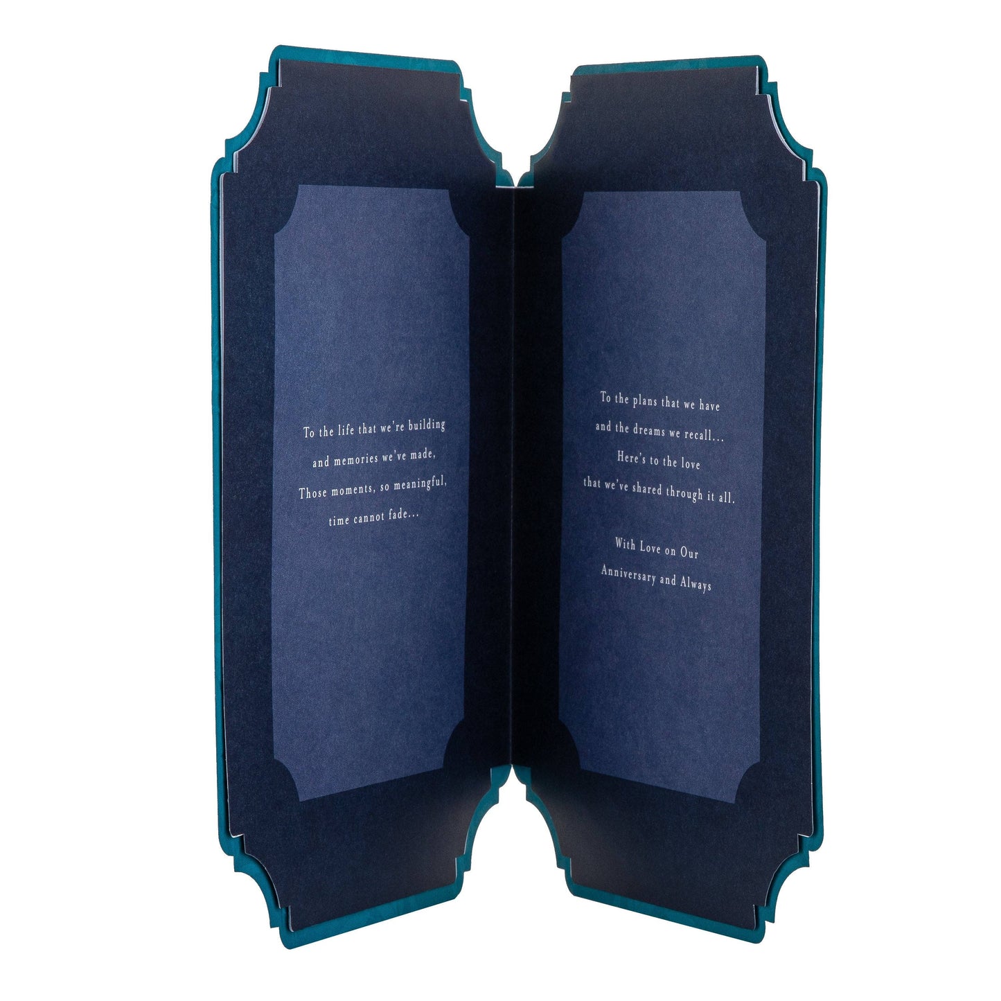 Anniversary Card for Husband - Floral Design with Verse