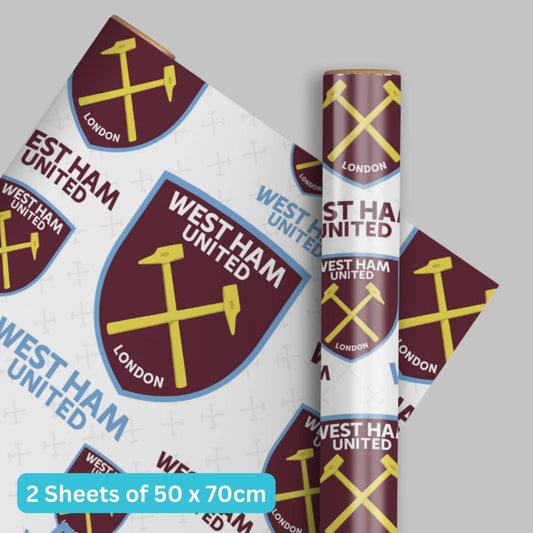 West Ham FC 2 Sheet 2 Tag Gift Wrap