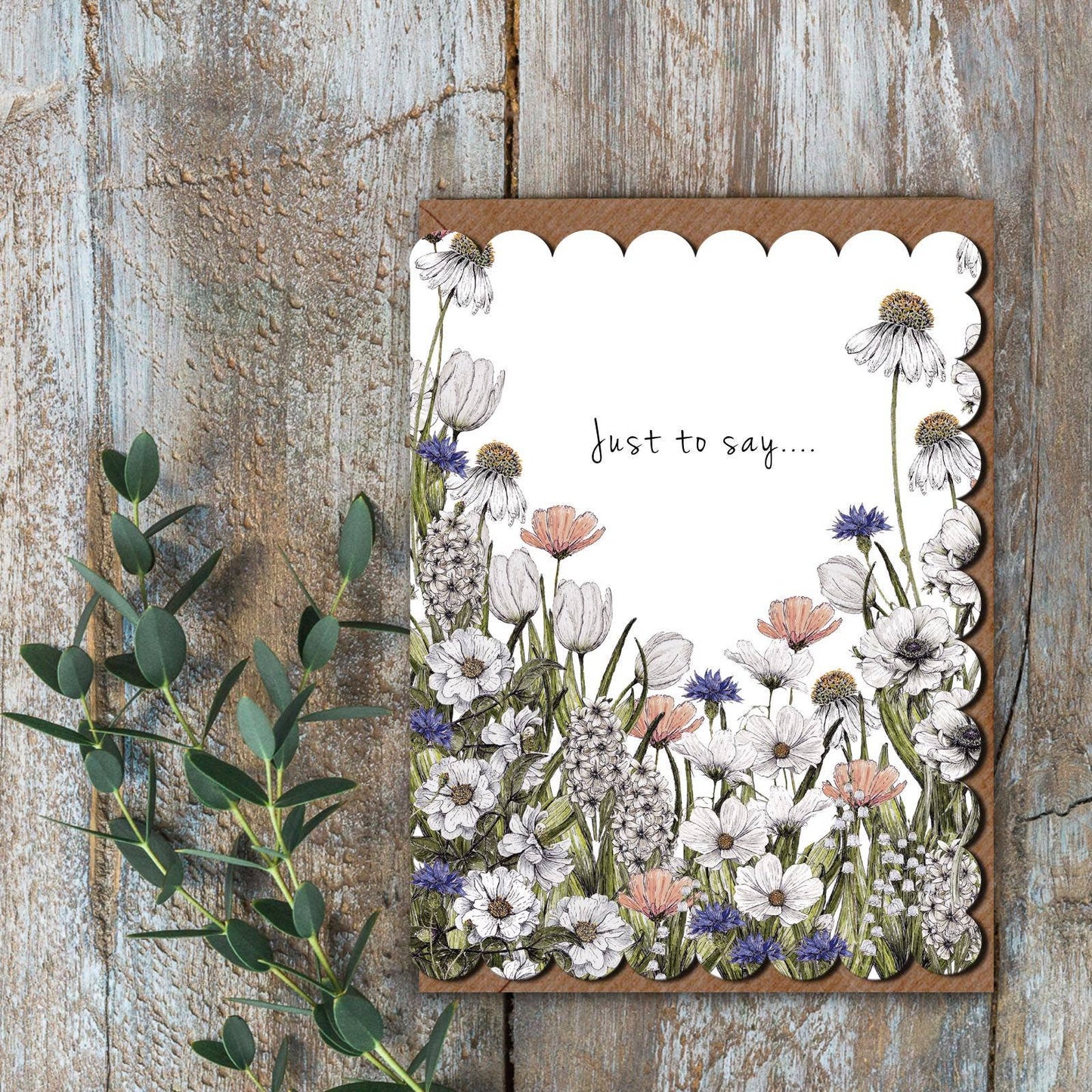 Just to Say Card (Cello-Free)