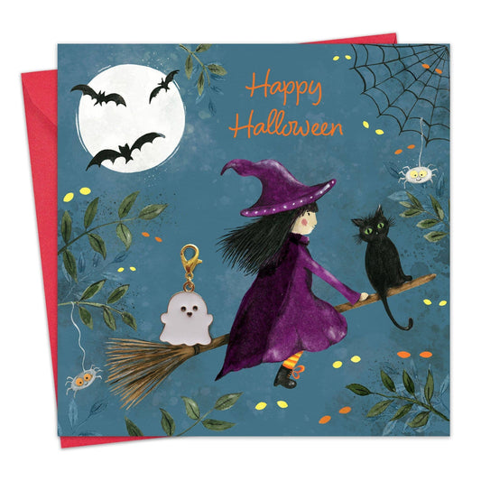 Halloween Card & Gift with Detachable Ghost Charm