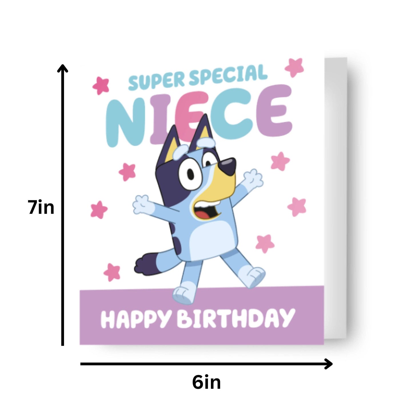Bluey Niece Birthday Card