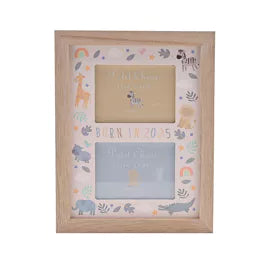 Petit Cheri Animal Double Frame - Born In 2025