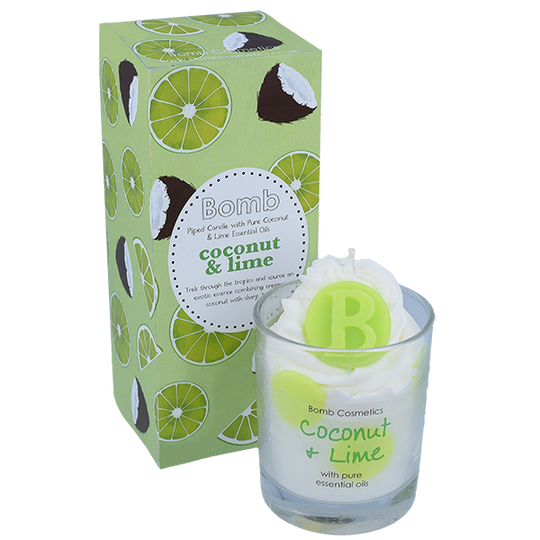 Coconut & Lime Piped Candle