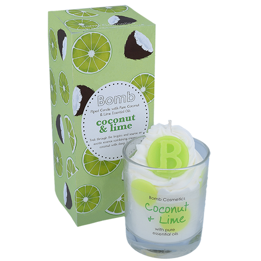 Coconut & Lime Piped Candle