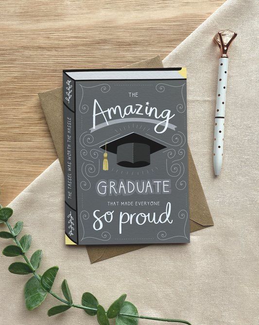 Amazing Graduate – Luxury Book Greeting Car