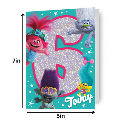 Trolls Age 6 Birthday Card