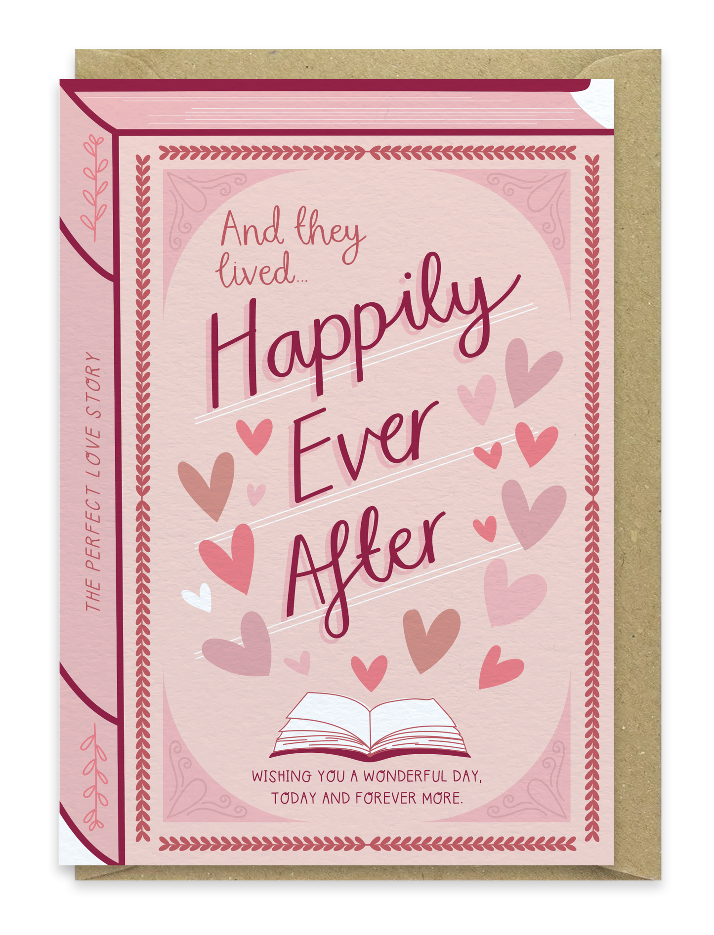 Happily Ever After – Luxury Book Anniversary Wedding Card