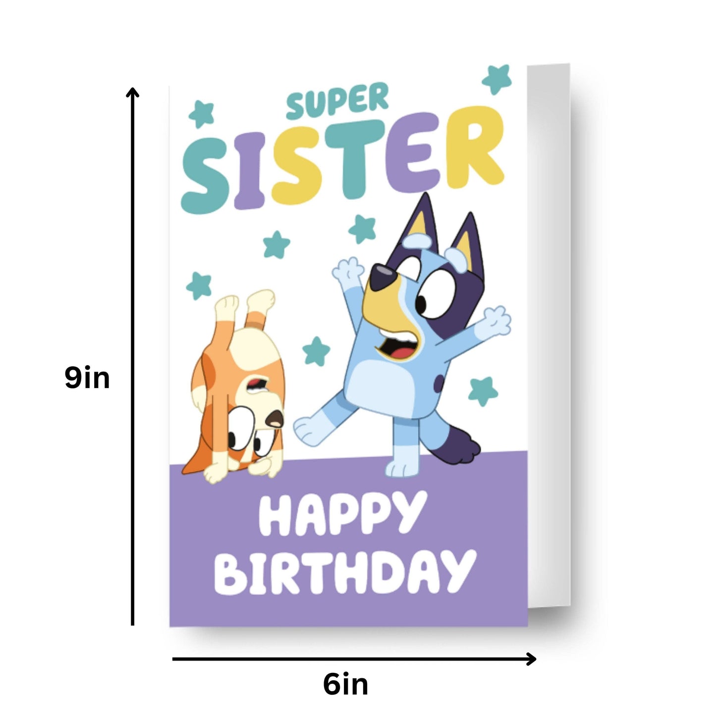Bluey Sister Birthday Card