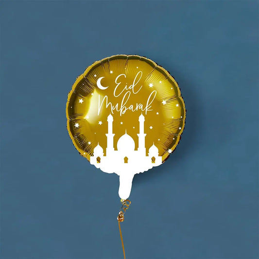 Gold 'Eid Mubarak'  20" Foil Balloon