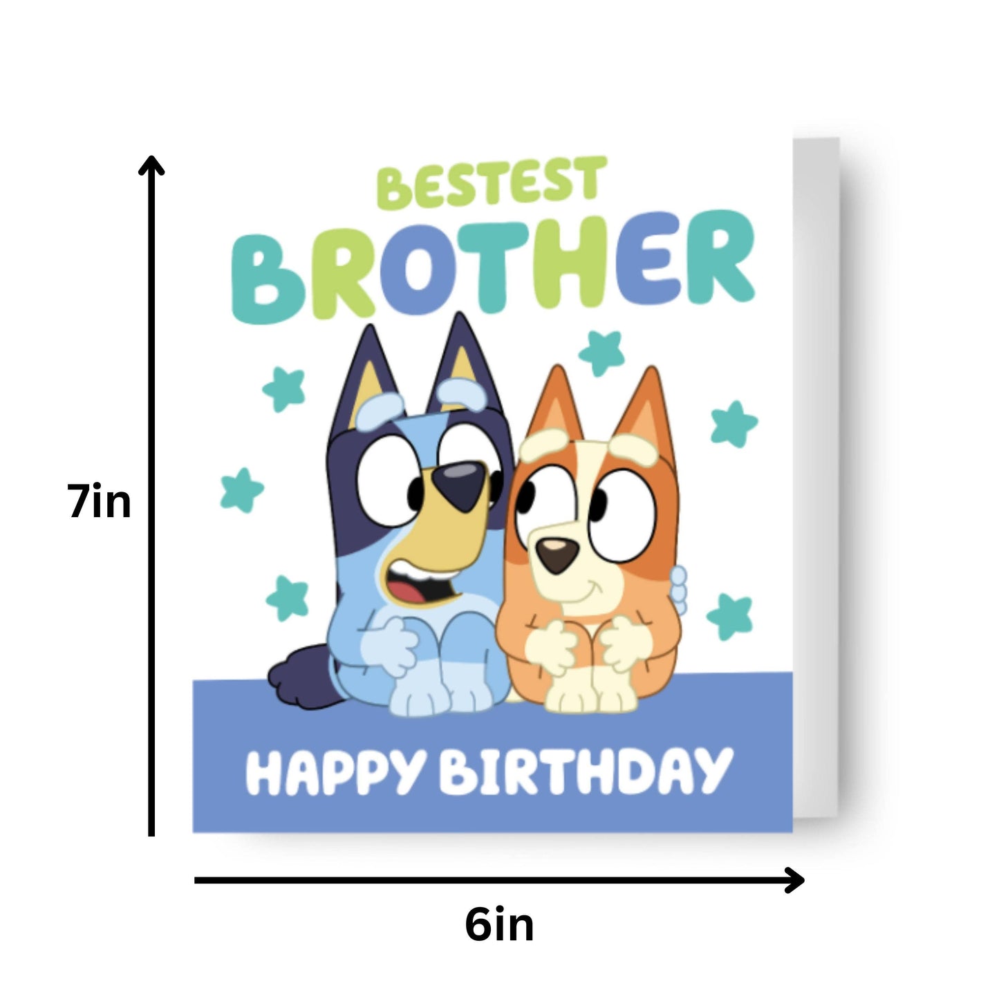 Bluey Brother Birthday Card