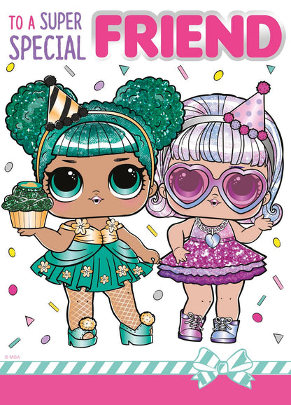 LOL Surprise BFF Birthday Card