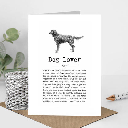 Dog Lover Card