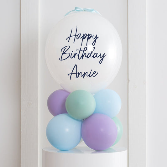 Frozen Latex Air Filled Personalised Bubble Stack