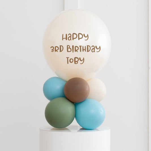 Dino Safari Latex Air Filled Personalised Bubble Stack