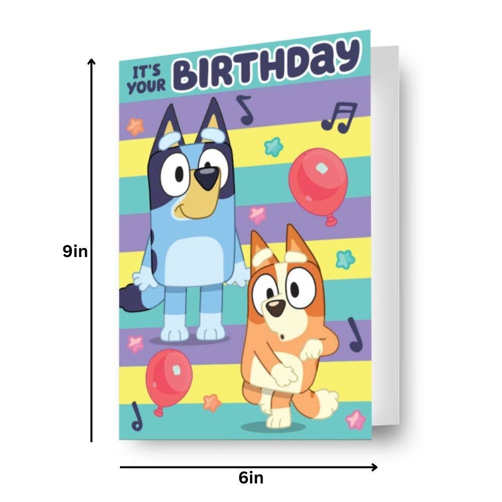 BLUEY LENTICULAR 3D-EFFECT CARD