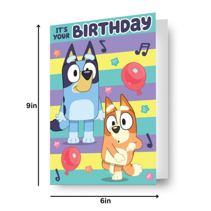 BLUEY LENTICULAR 3D-EFFECT CARD