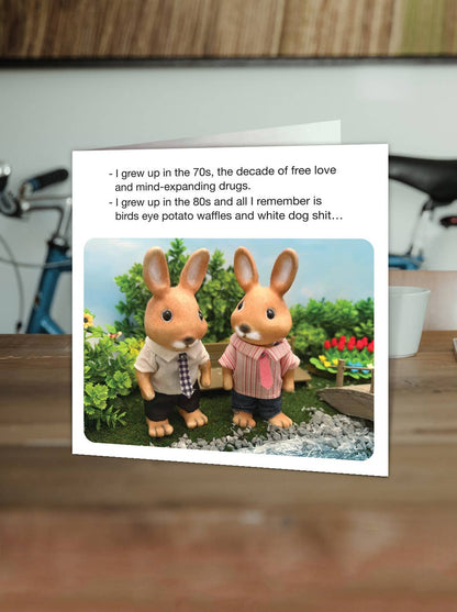 Funny Birthday Card - I Grew Up In The 80s - by Forest_Fr1ends