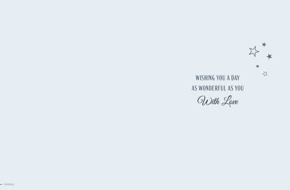 Birthday Card, Grandad, Black Pattern