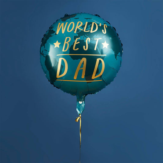 World's Best Dad 22" Foil Balloon 1 Pack