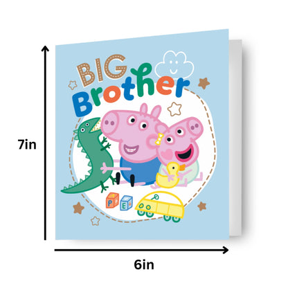 Peppa Pig Big Brother Birthday Card