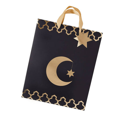 Moon & Star Medium Gift Bag 1 Pack Ramadan